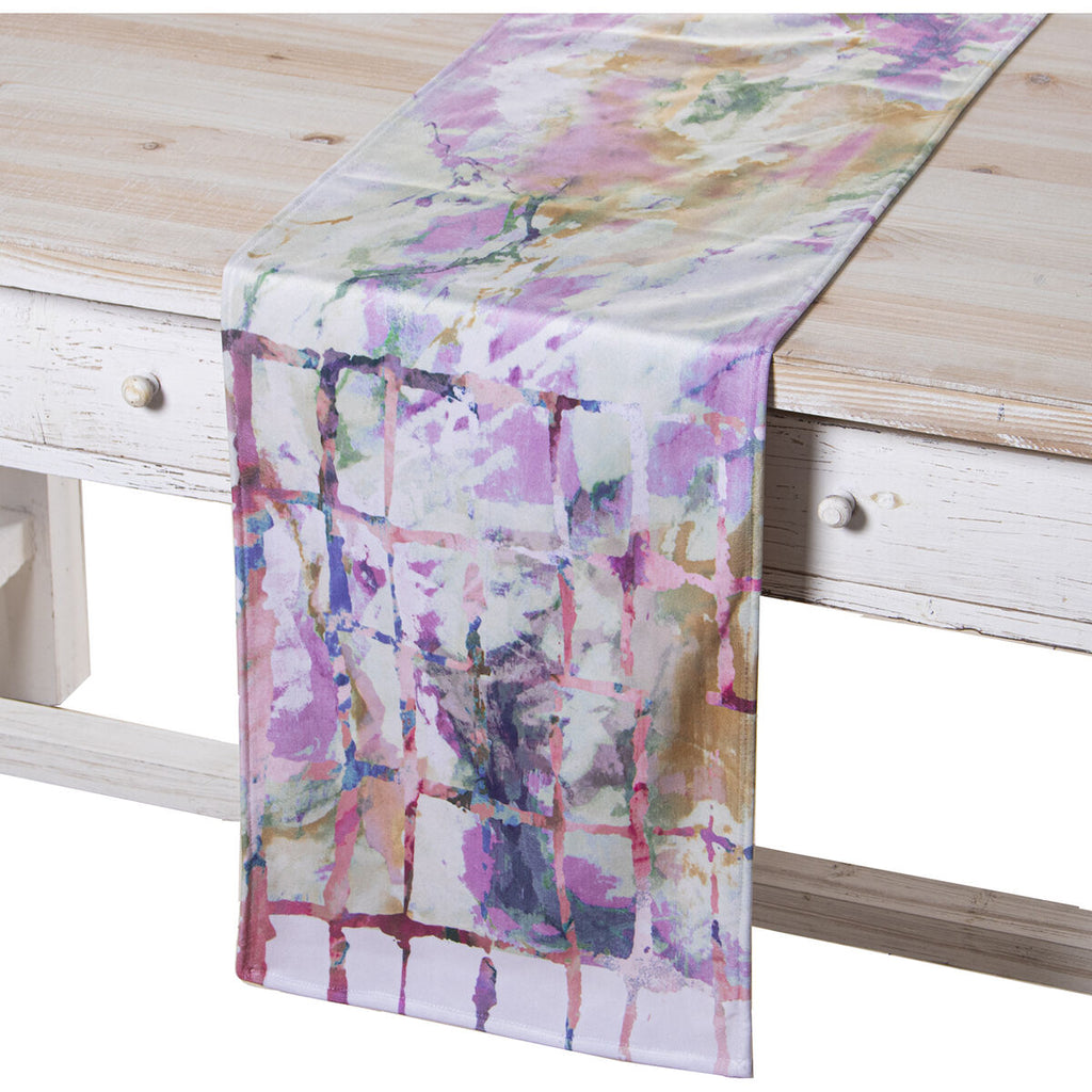 Alexandra House Living Tischläufer Mehrfarbig Textil Velvet – Ansicht 2