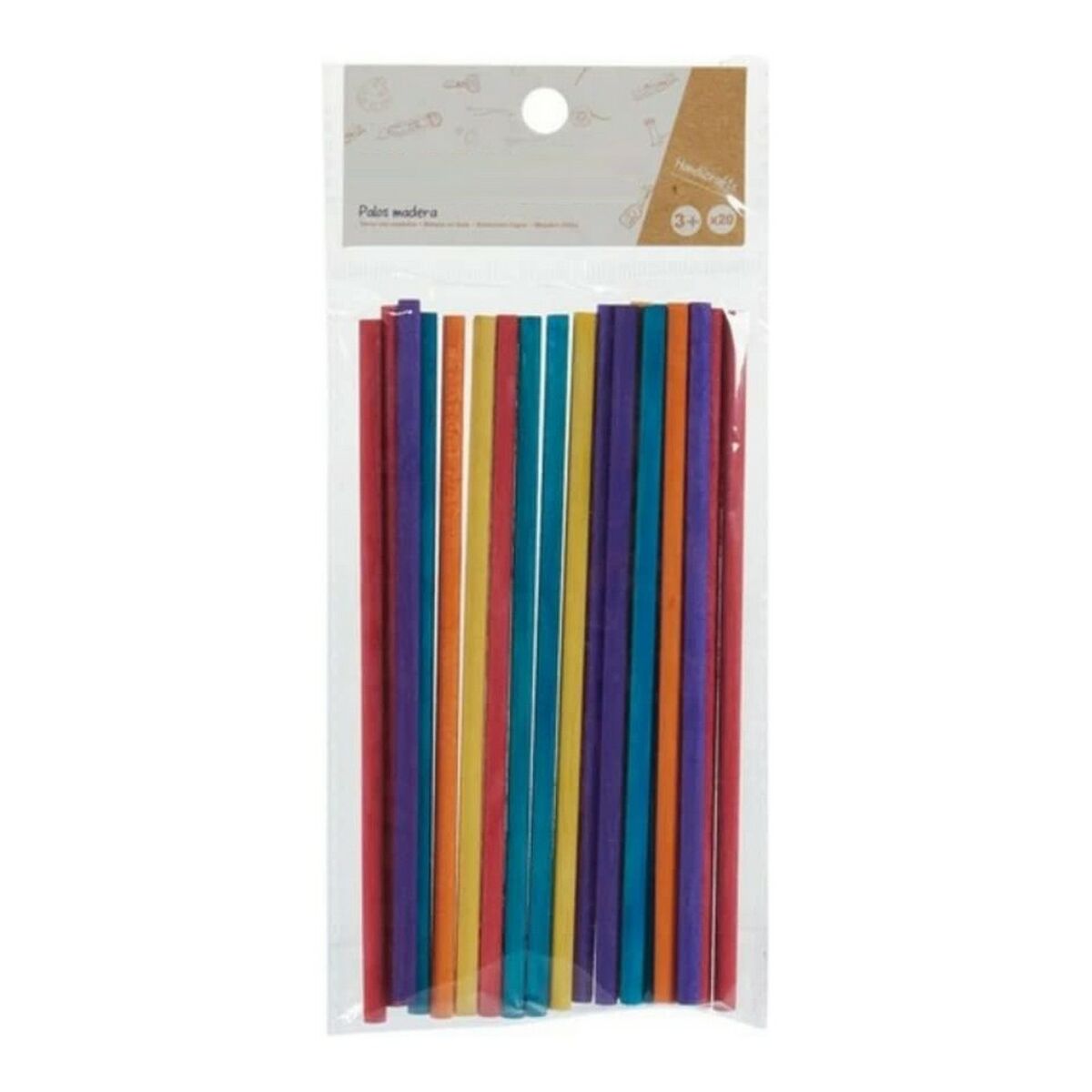 Pincello Sticks Holz Mehrfarbig – Produktansicht 1