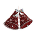 Krist+ Weihnachtskugel Weiß Rot Polypropylen Haustier Kunststoff Hoods LED-Licht – Produktansicht 1