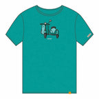 Cállate la Boca Kurzarm-T-Shirt Türkis Sidecar – Produktansicht 2