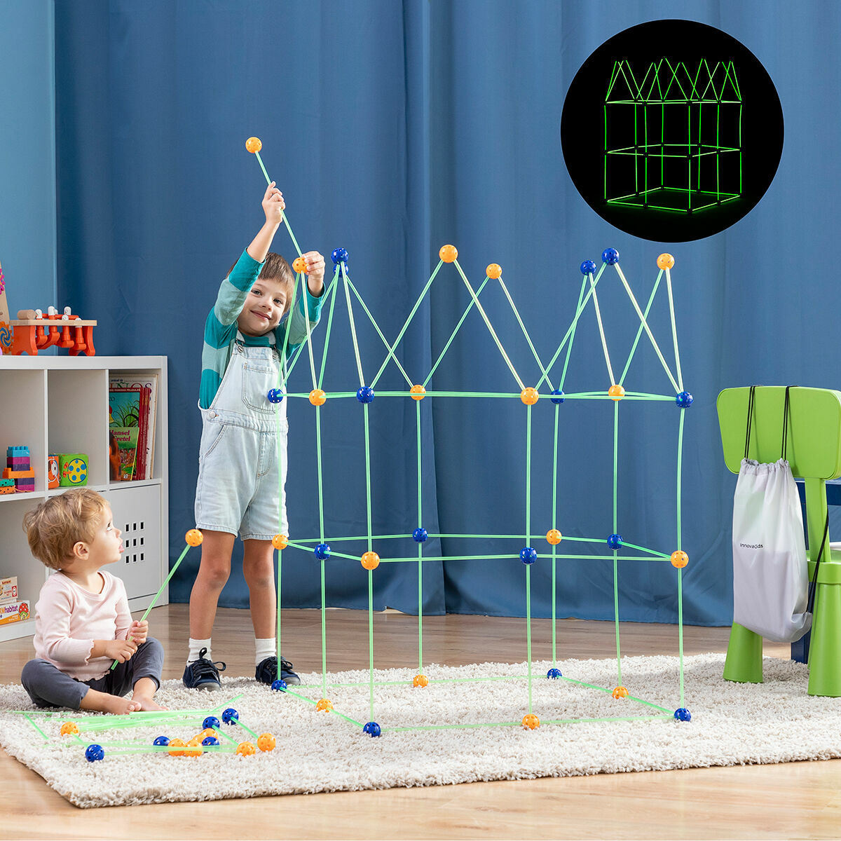 InnovaGoods Kinder-Festungs-Bauset Builkitt – Produktansicht 1
