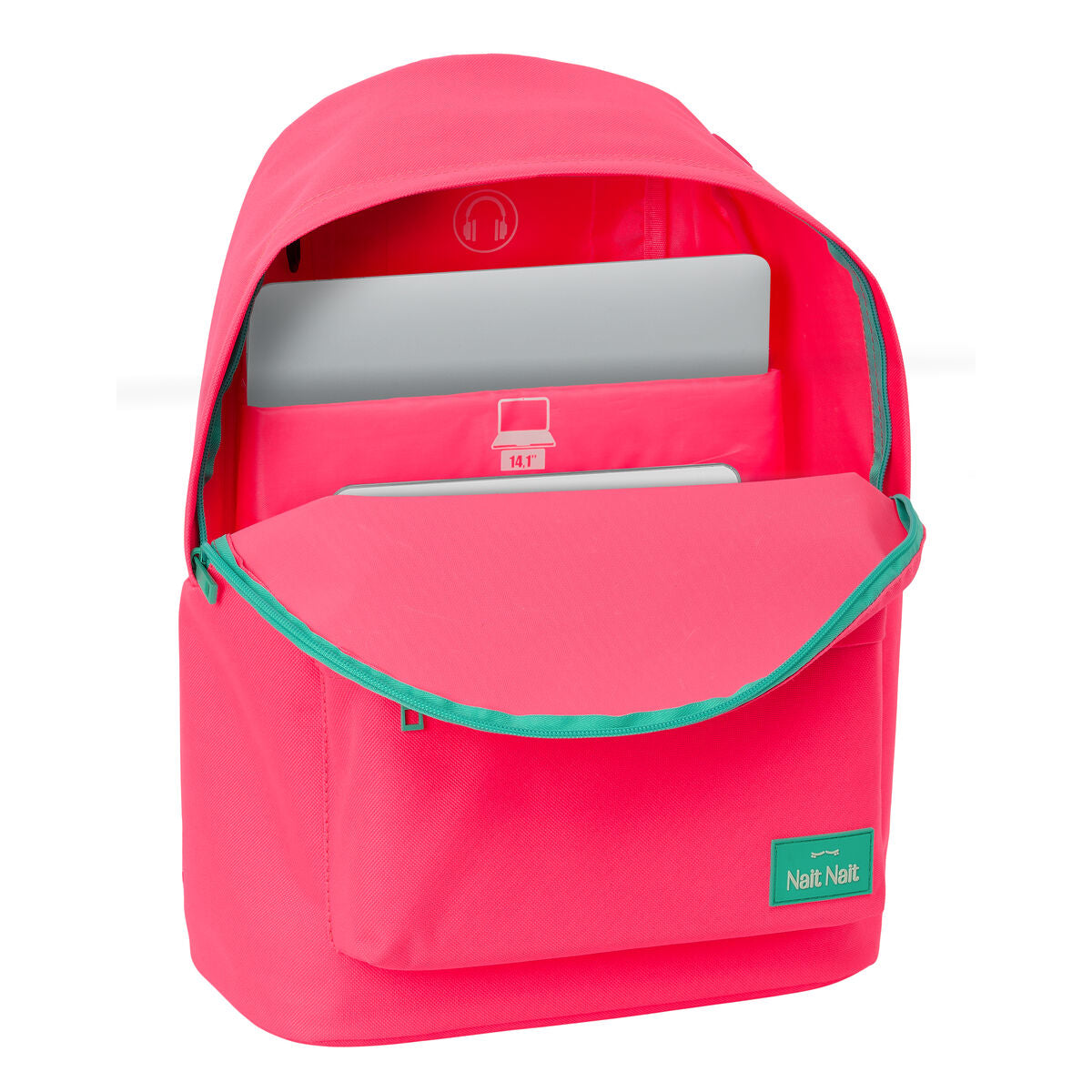 Laptop-Rucksack Nait Fluor Rosa 31 x 41 x 16 cm – Ansicht 3
