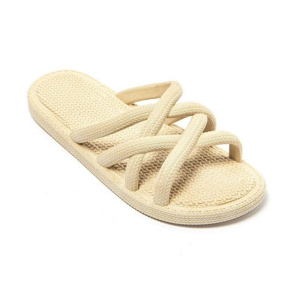 Brasileras Damen-Flip Flops Mersin Leicht Braun – Produktansicht 1