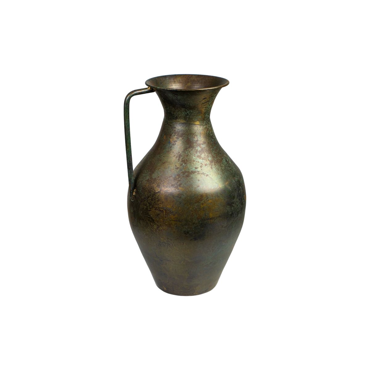 Romimex Vase Antique Braun Metall mit Griff – Produktansicht 1