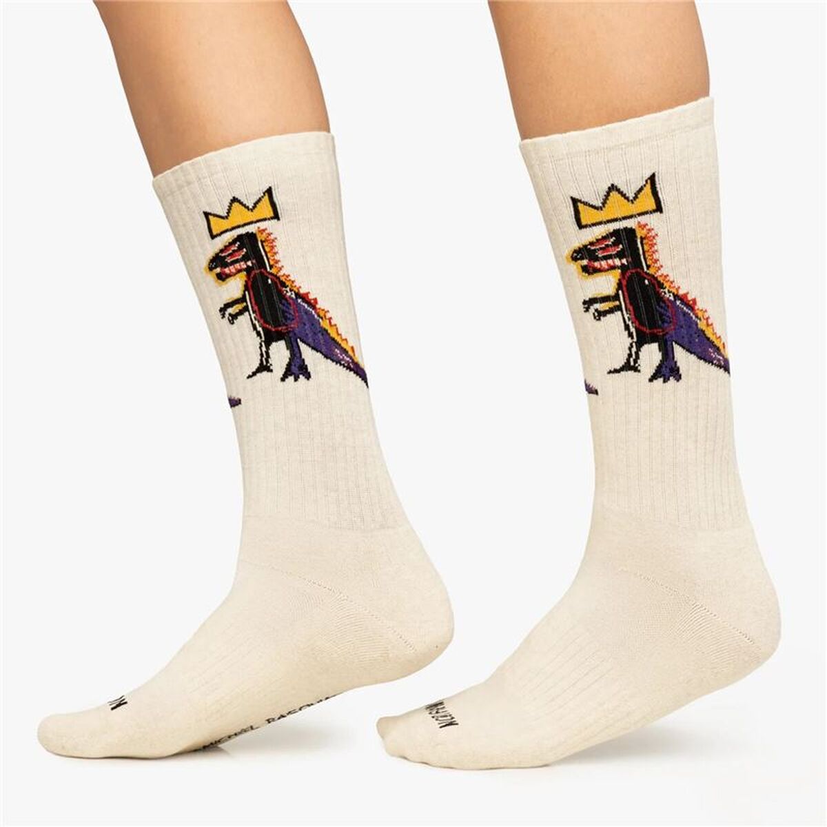Jimmy Lion Socken Athletic Basquiat Pez Dis Braun – Produktansicht 3