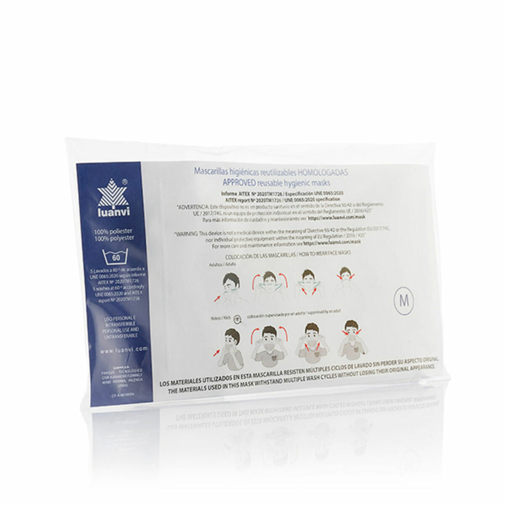 Luanvi Wiederverwendbare Stoffmaske Tongue Größe M – Produktansicht 5
