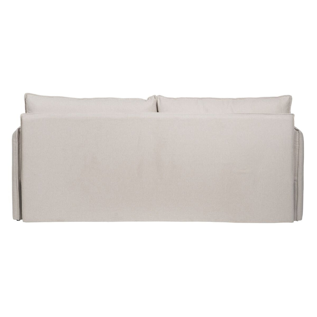 Sofa Beige Polyester Linen – Produktansicht 4