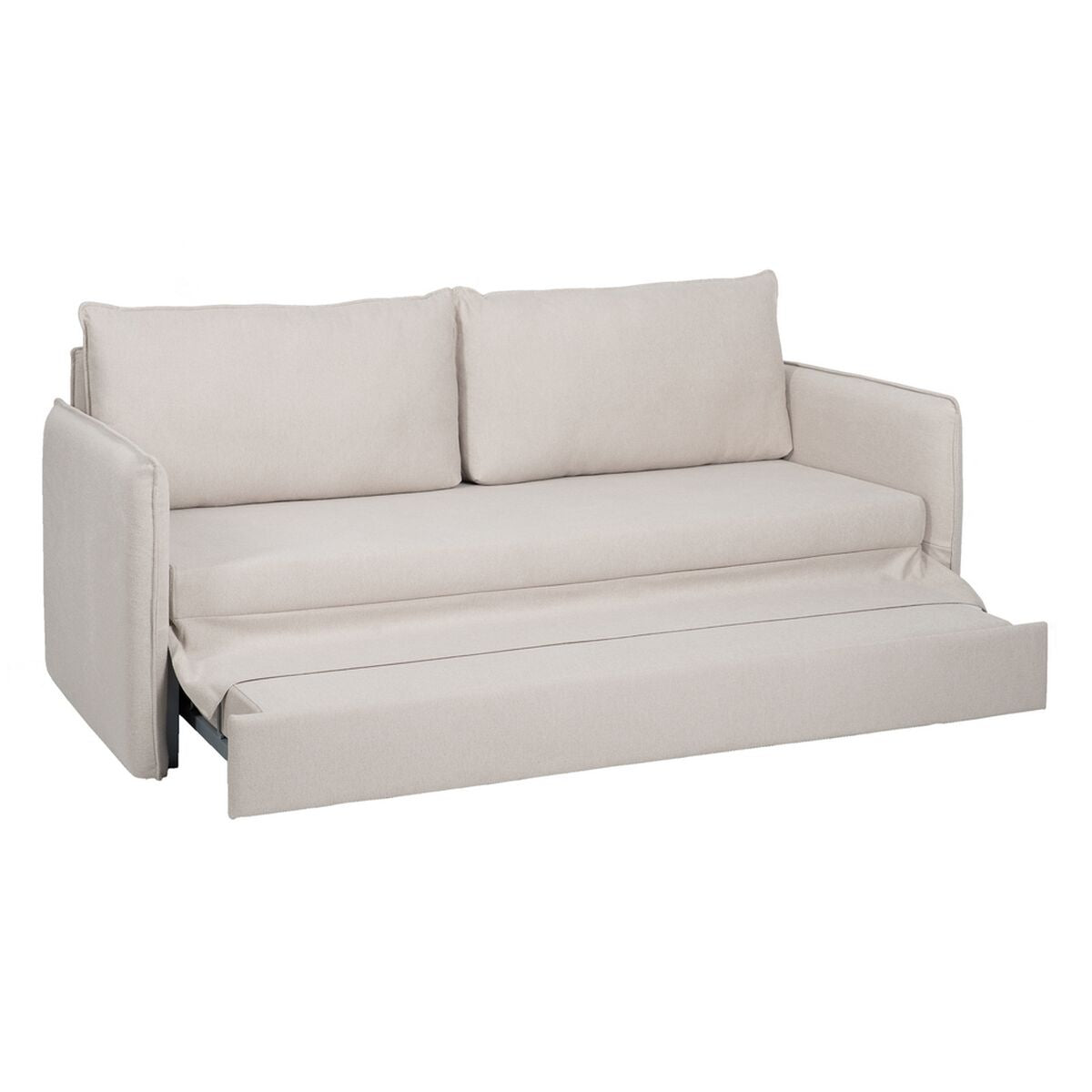 Sofa Beige Polyester Linen – Produktansicht 5