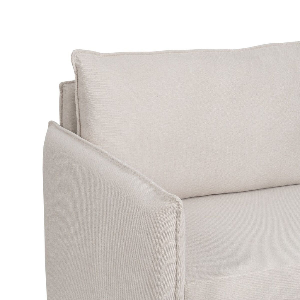 Sofa Beige Polyester Linen – Produktansicht 8