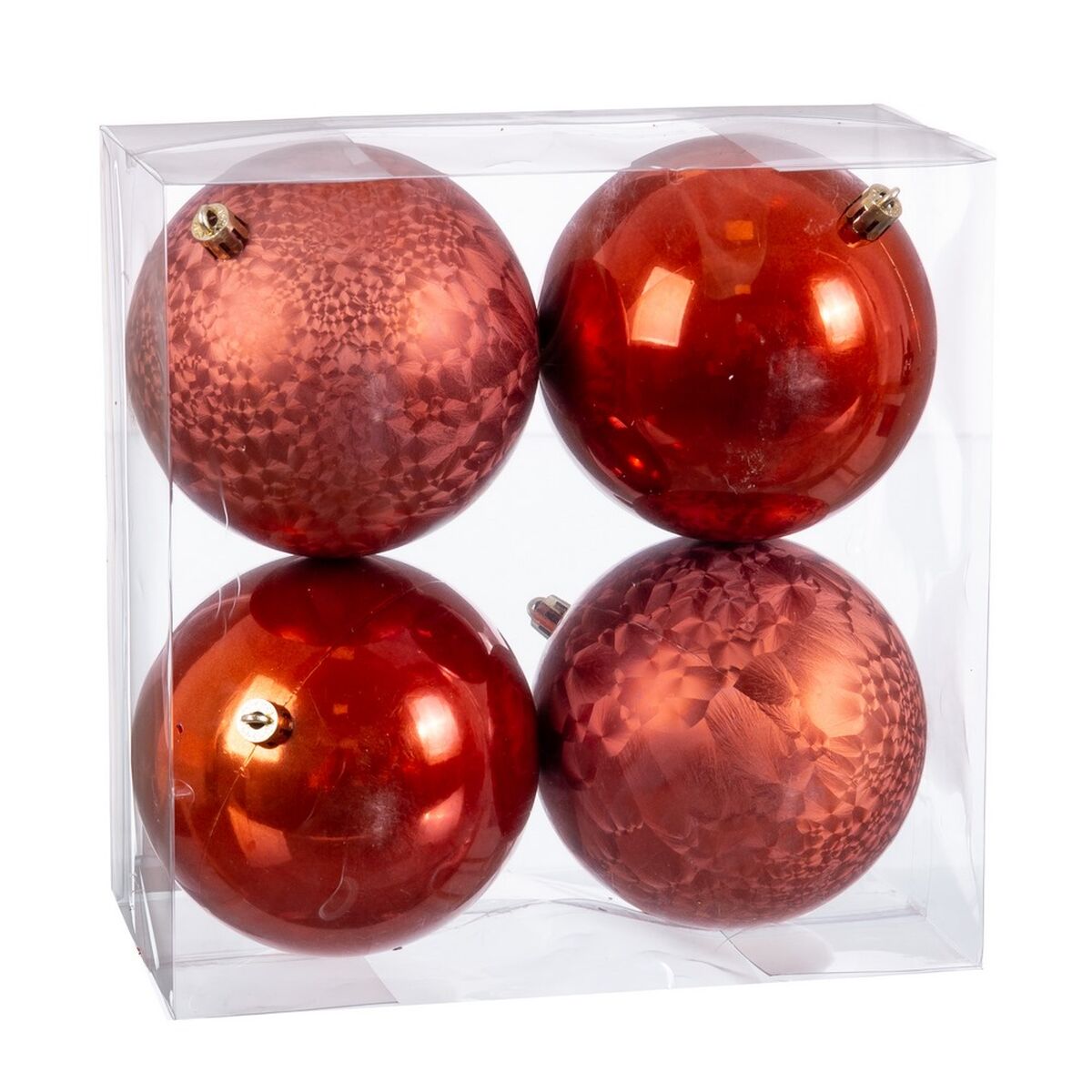 Weihnachtskugeln Kupfer Kunststoff – Produktansicht 1