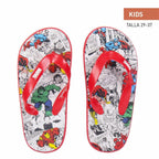 Marvel Flip Flops für Kinder Rot Grau – 37