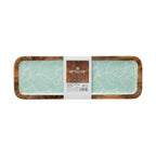 Gift Decor Centerpiece Weiß Braun Grün Polyester Kunstharz Mango Holz Leaf aus a plant – Produktansicht 3