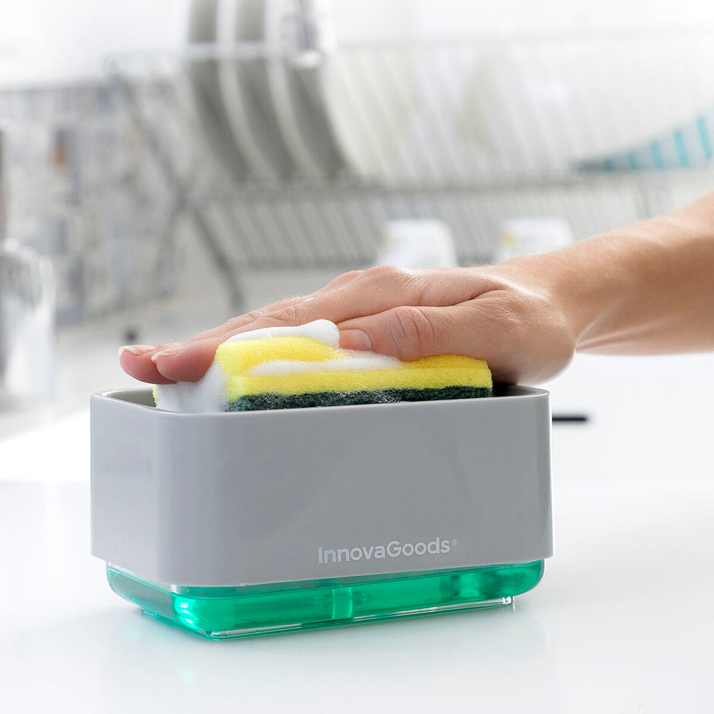 2-in-1 Soap Dispenser für the Küche Sink Pushoap InnovaGoods – Produktansicht 2