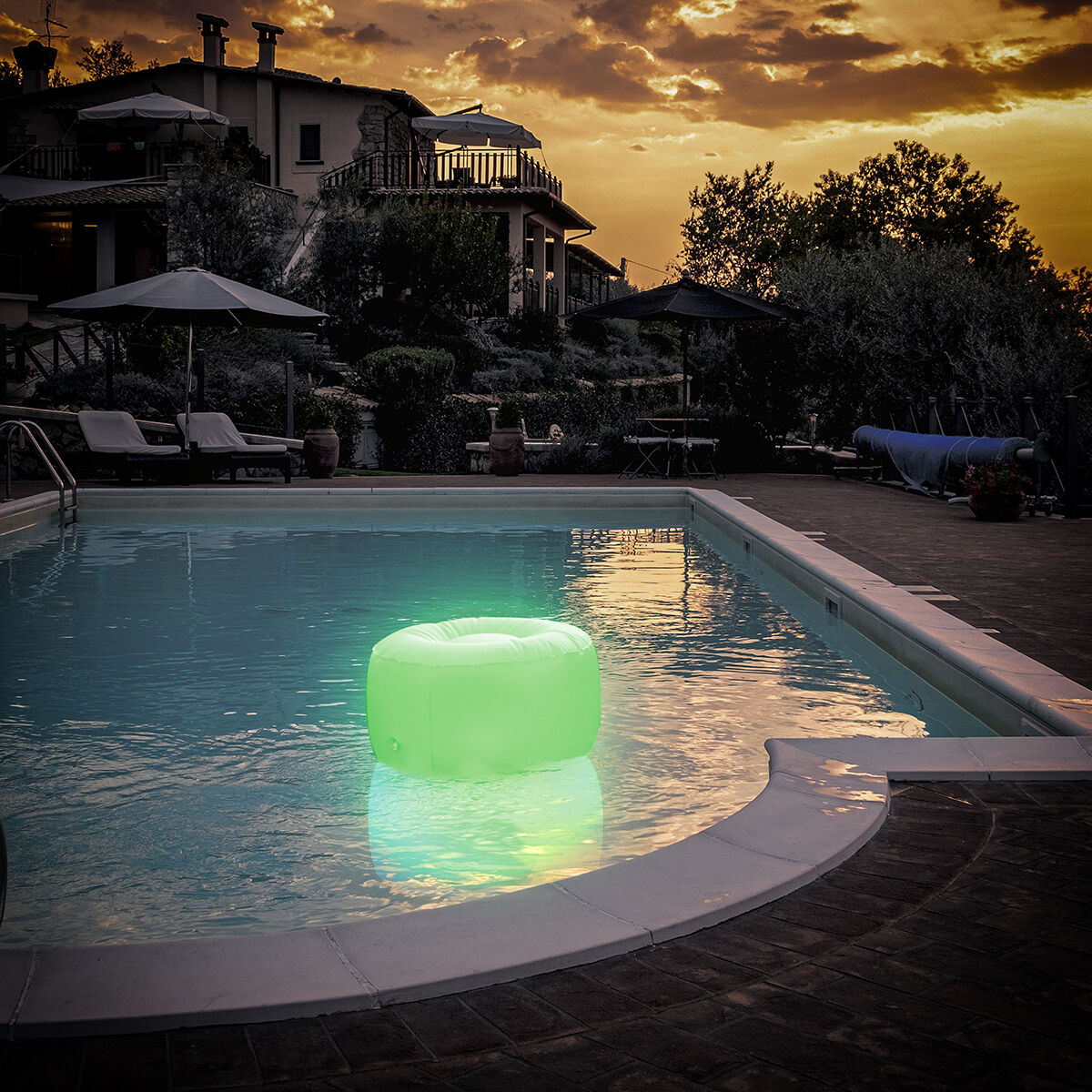 Aufblasbar Seat mit Mehrfarbig LED & Fern Steuerung Pulight InnovaGoods – Produktansicht 7