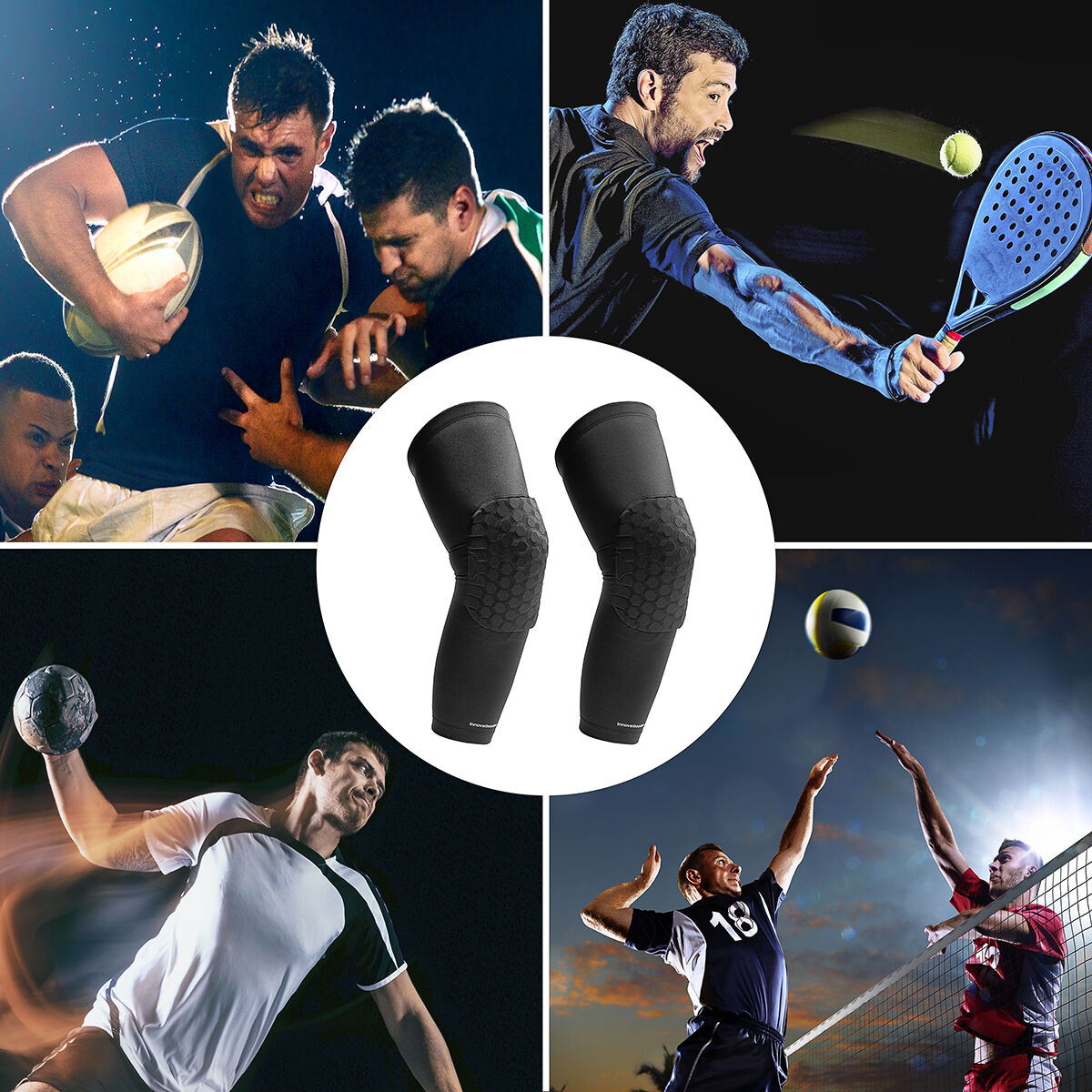 InnovaGoods Honeycomb Anti-collision Knee Pads Hokkop – Produktansicht 9