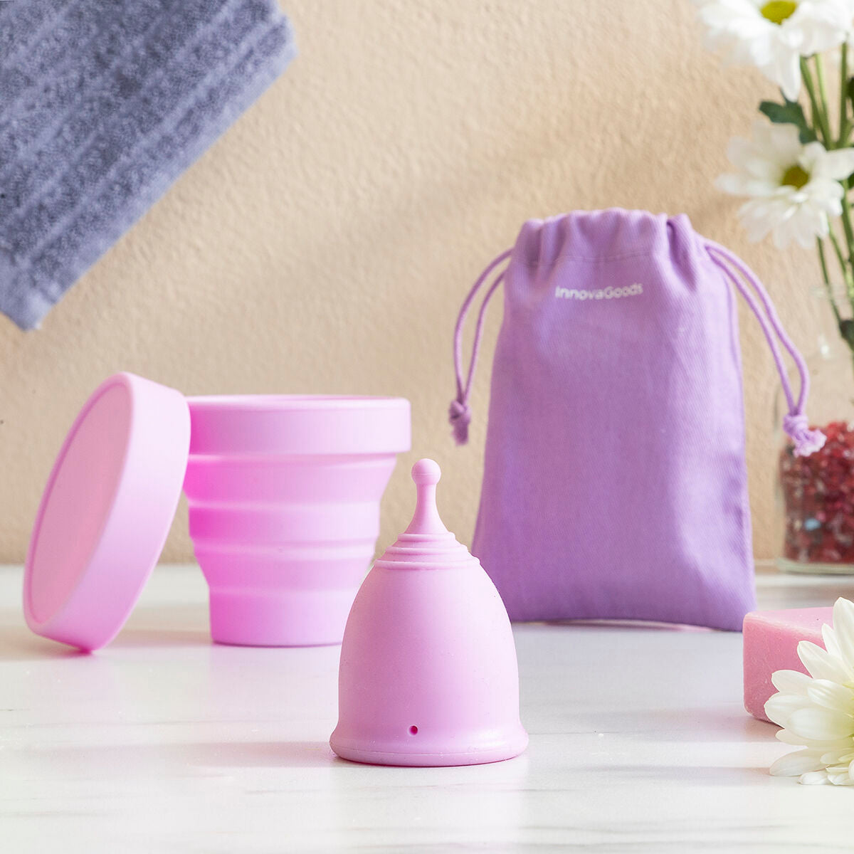 InnovaGoods Menstrual Cup mit Zubehör Kuppy – Produktansicht 4