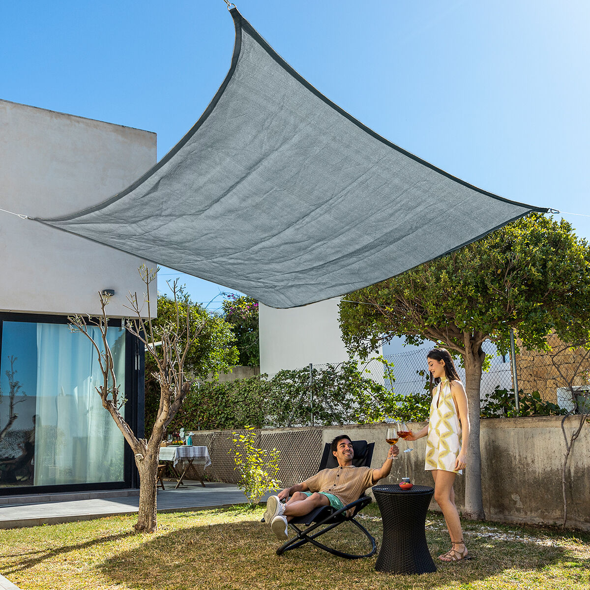 InnovaGoods Rechteckiges Sonnensegel Shazail – Ansicht 3