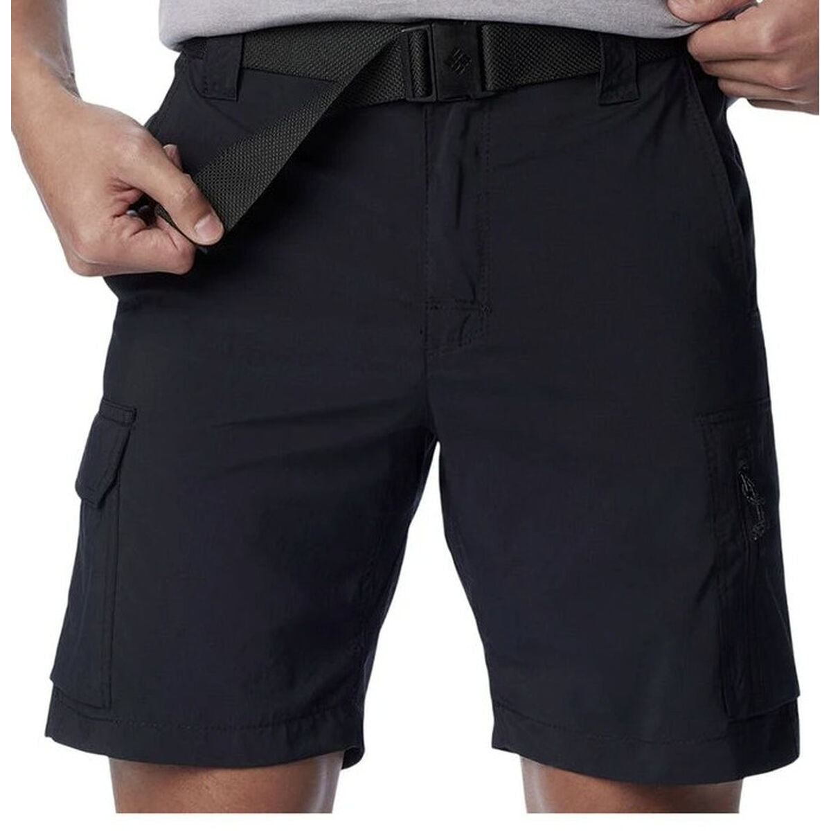 Columbia Herren-Sportshorts Silber Ridge Schwarz – Produktansicht 1