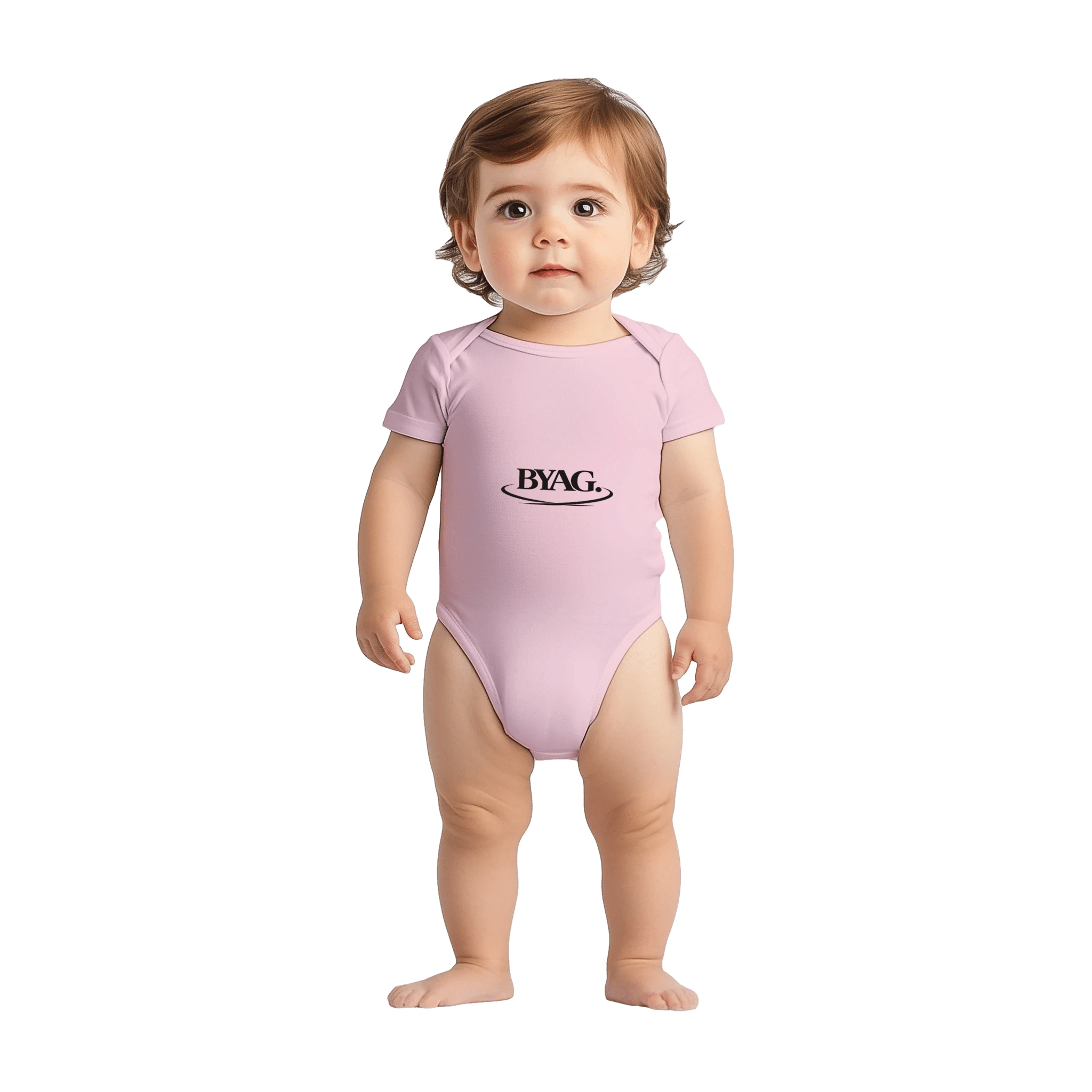 BYAG. Baby Short Sleeve Bodysuit – Pink von BYAG. | BYAG.
