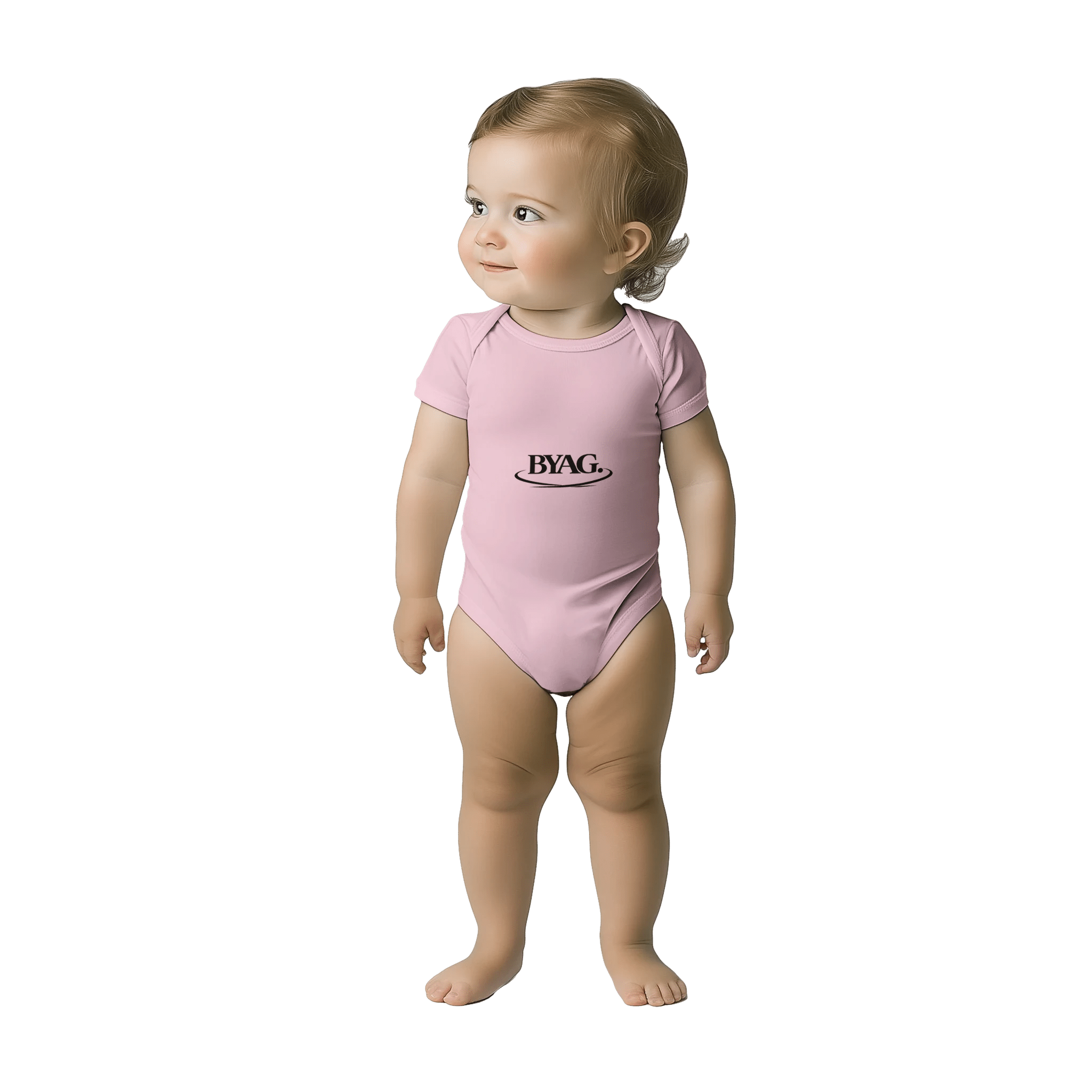 BYAG. Baby Short Sleeve Bodysuit – Pink von BYAG. | BYAG.