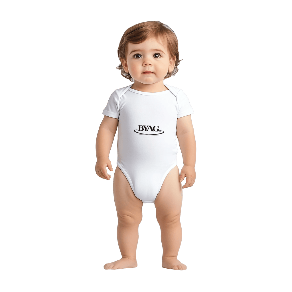 BYAG. Baby Short Sleeve Bodysuit – White von BYAG. | BYAG.