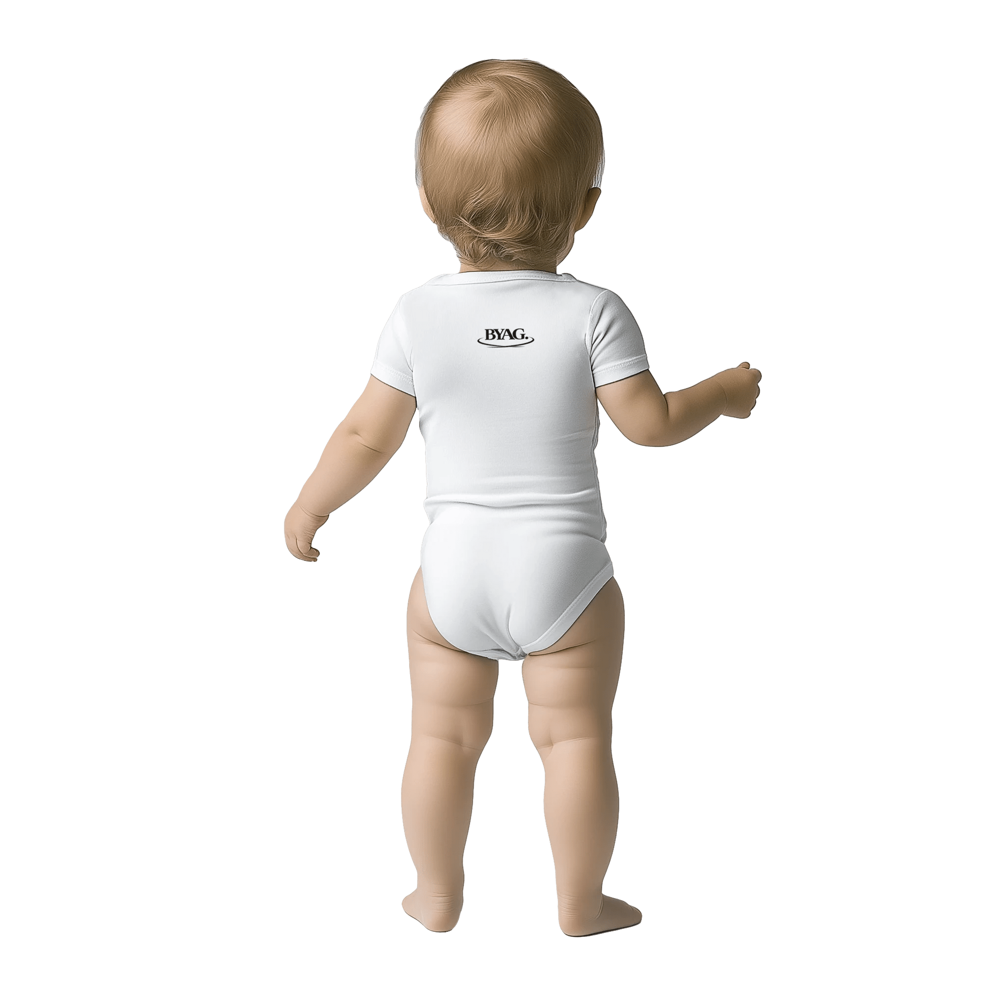 BYAG. Baby Short Sleeve Bodysuit – White von BYAG. | BYAG.