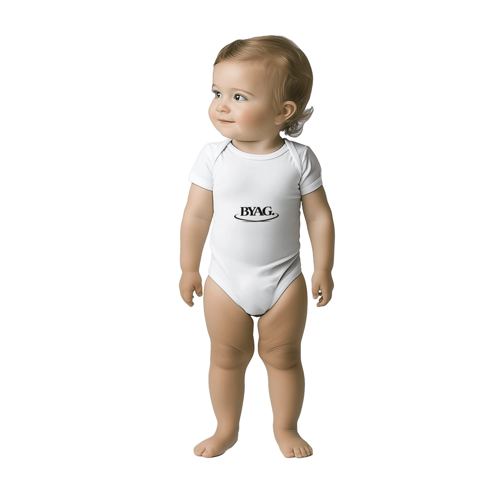 BYAG. Baby Short Sleeve Bodysuit – White von BYAG. | BYAG.