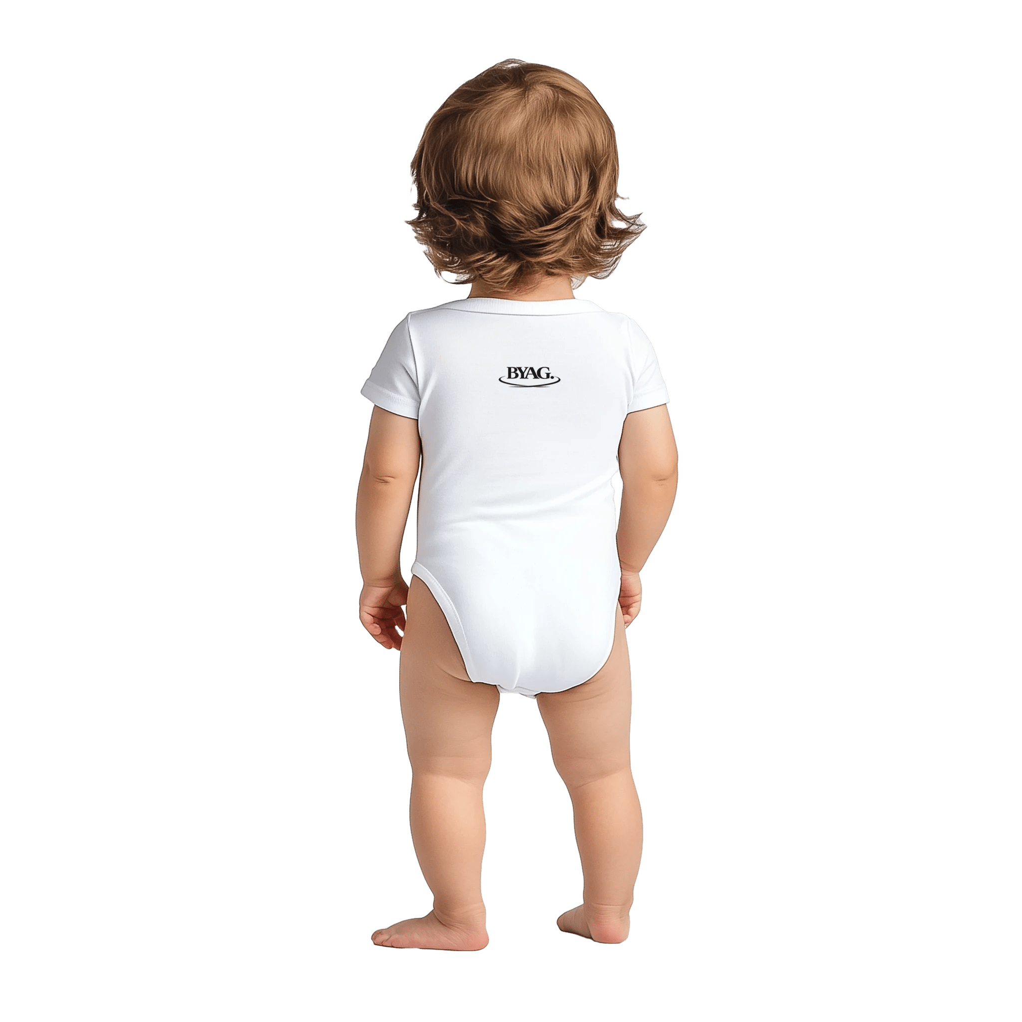 BYAG. Baby Short Sleeve Bodysuit – White von BYAG. | BYAG.