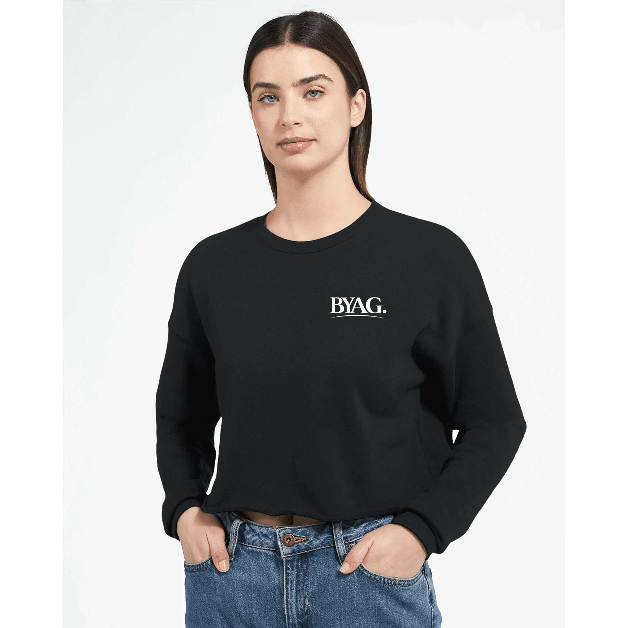 BYAG. Everyday Cropped Sweatshirt – Black von BYAG. | BYAG.