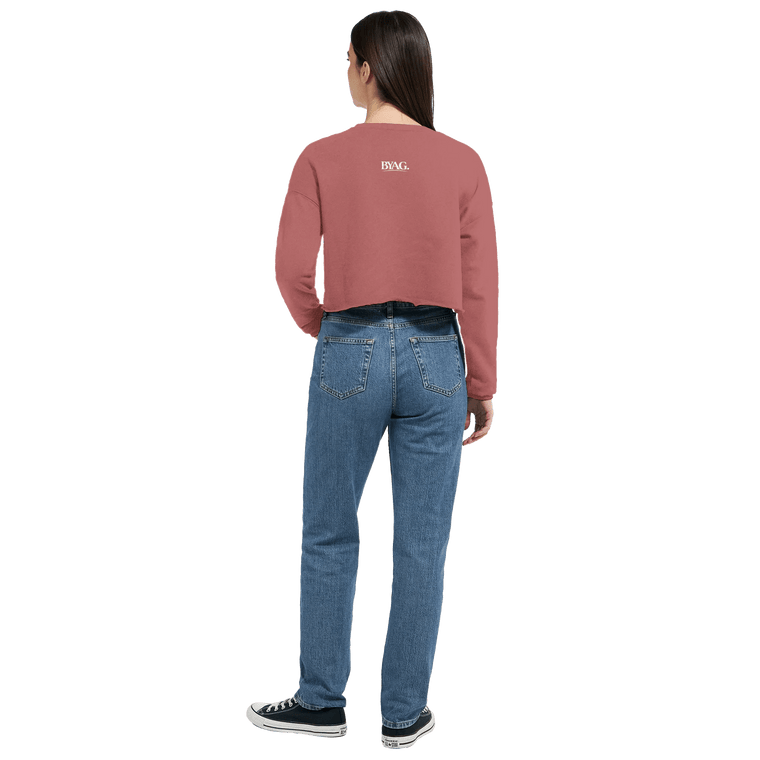 BYAG. Everyday Cropped Sweatshirt – Dusty Rose