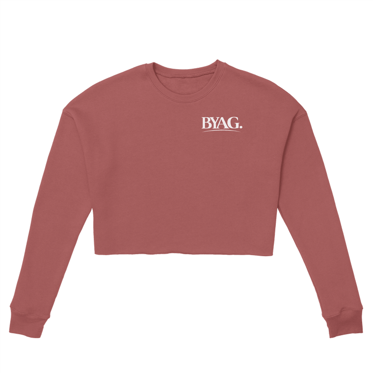 BYAG. Everyday Cropped Sweatshirt – Dusty Rose