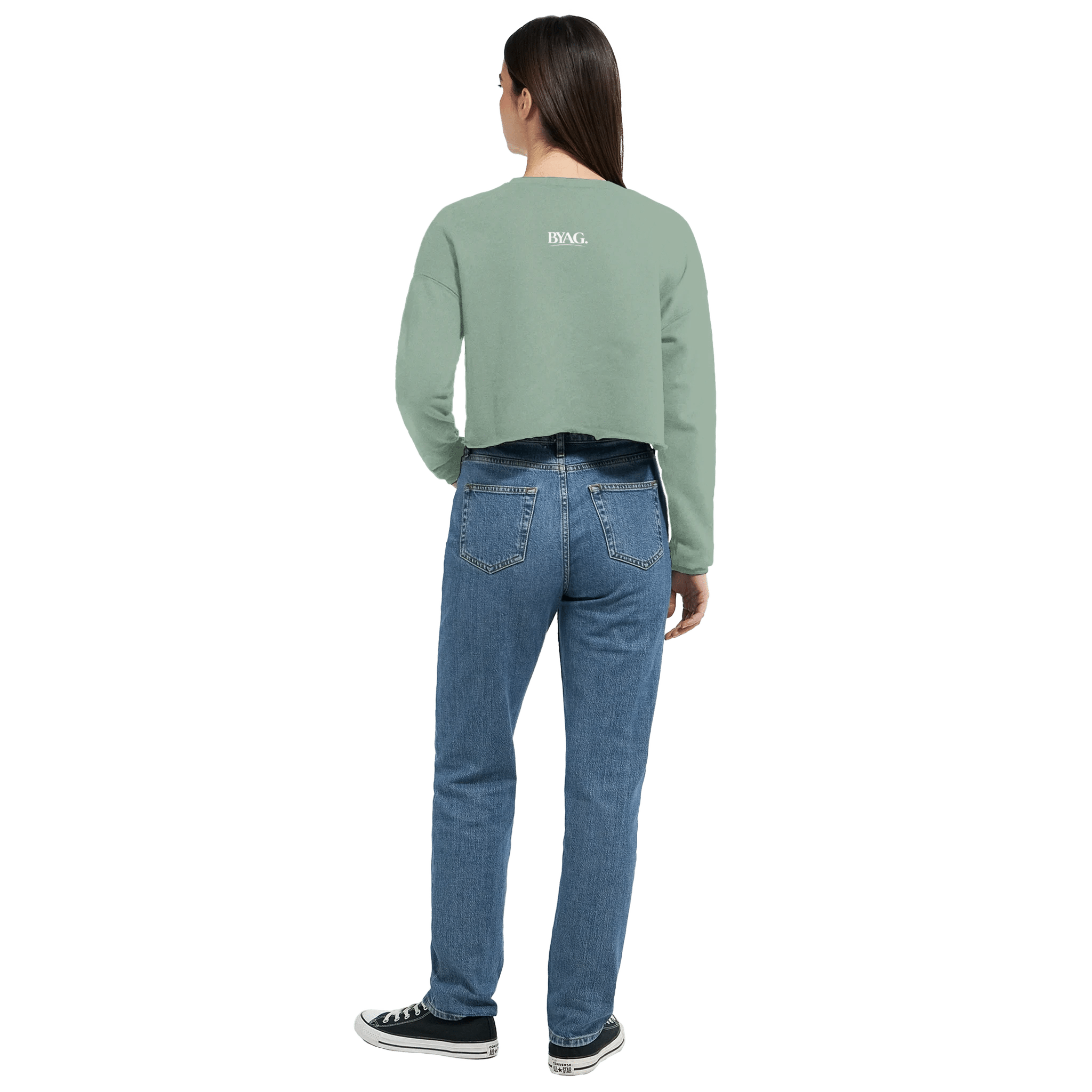 BYAG. Everyday Cropped Sweatshirt – Sage Green von BYAG. | BYAG.