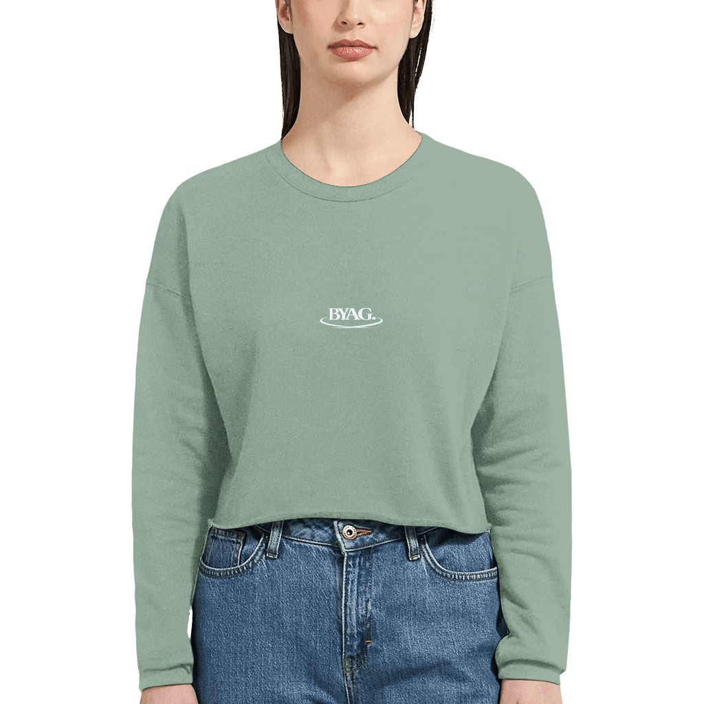 BYAG. Everyday Cropped Sweatshirt – Dusty Blue von BYAG. | BYAG.