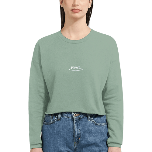 BYAG. Everyday Cropped Sweatshirt – Dusty Blue von BYAG. | BYAG.