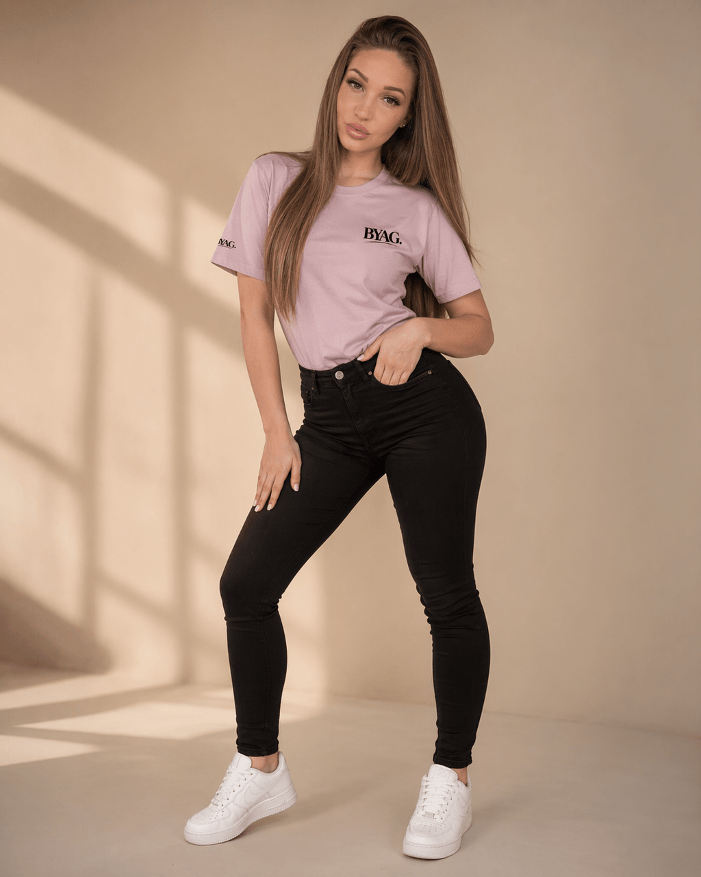 BYAG. Everyday Minimal T-shirt – Blush Pink von BYAG. | BYAG.