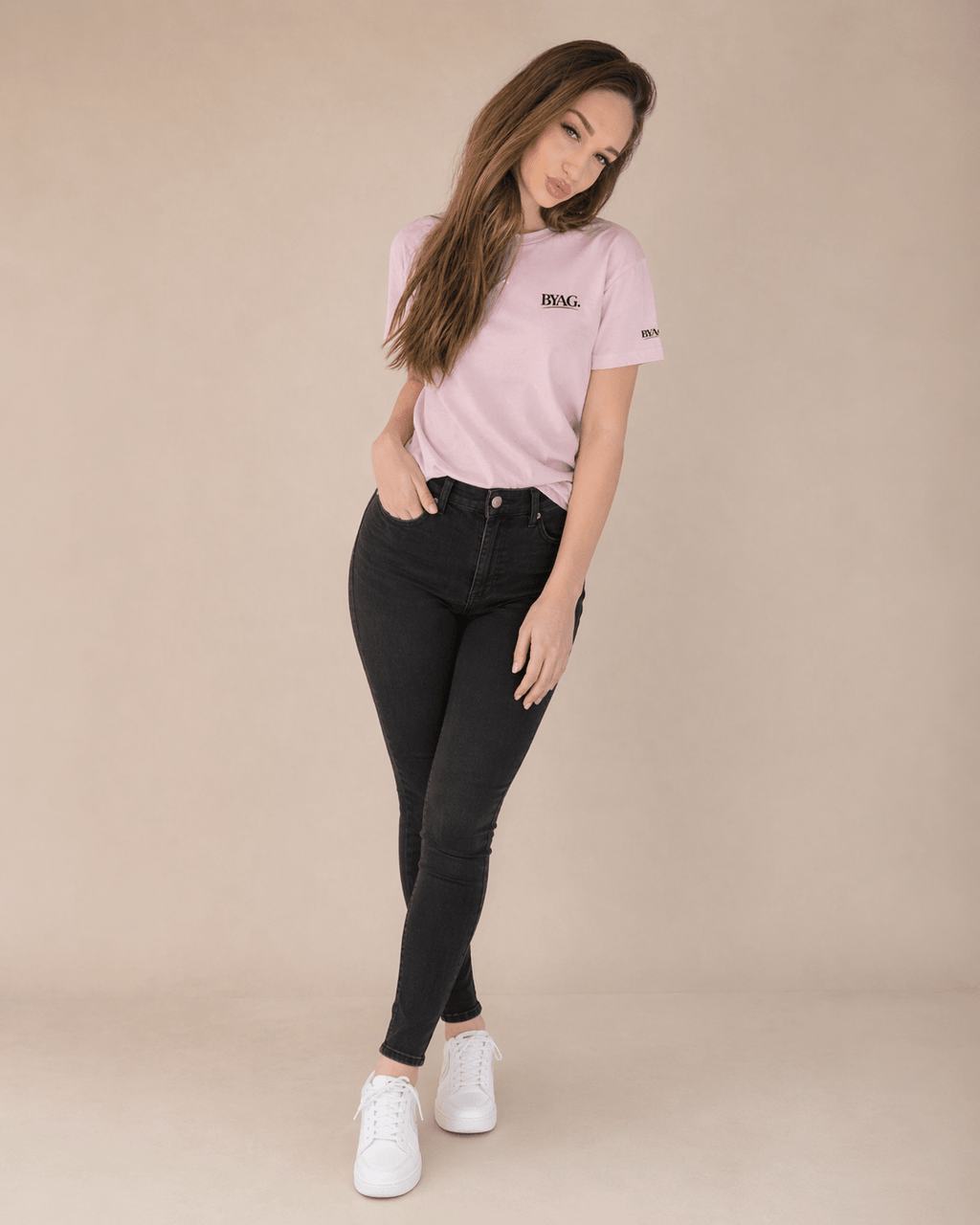 BYAG. Everyday Minimal T-shirt – Blush Pink von BYAG. | BYAG.