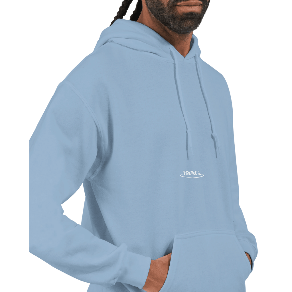 BYAG. Signature Hoodie – Soft Blue von BYAG. | BYAG.