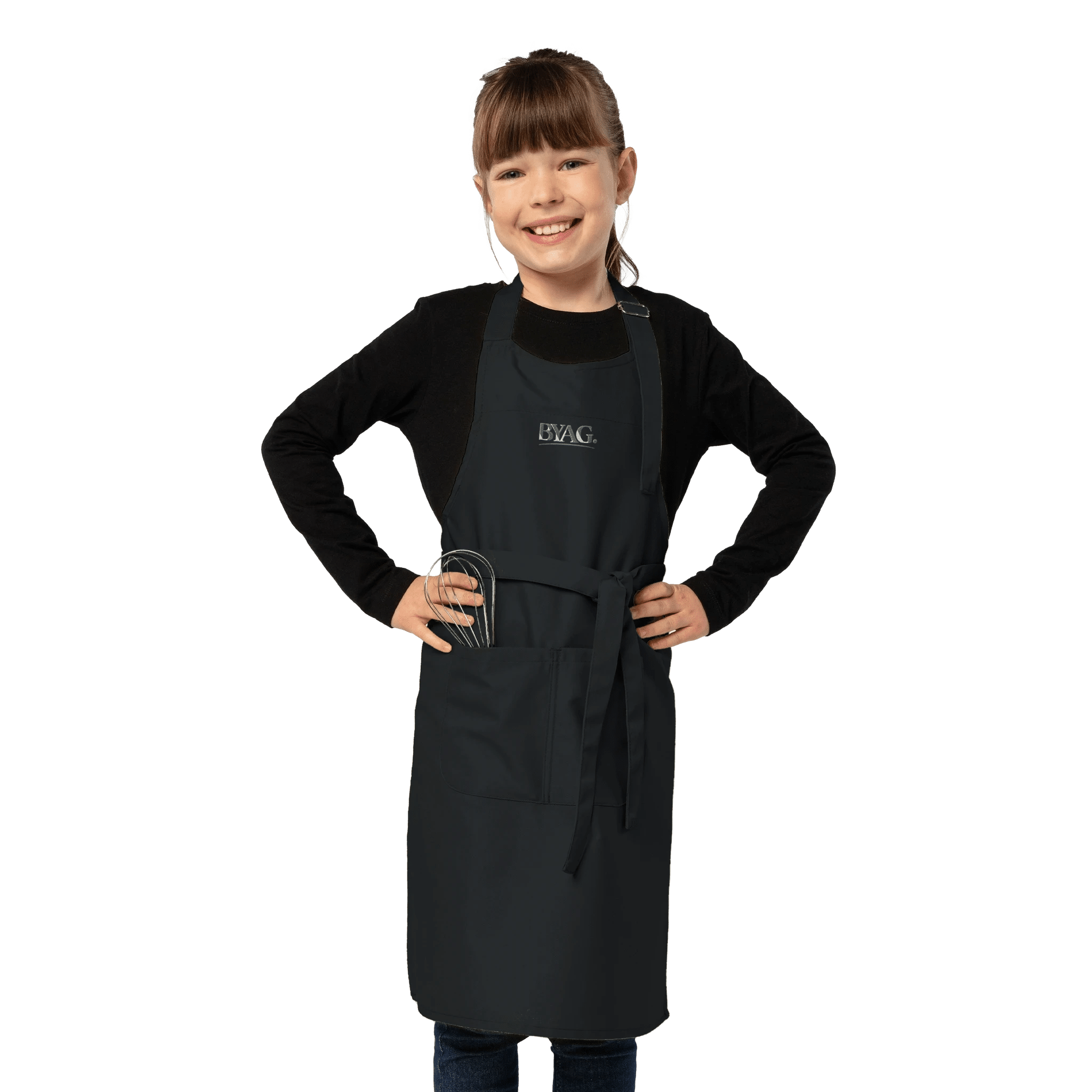 BYAG. Kids Apron with Pocket – Black von BYAG. | BYAG.