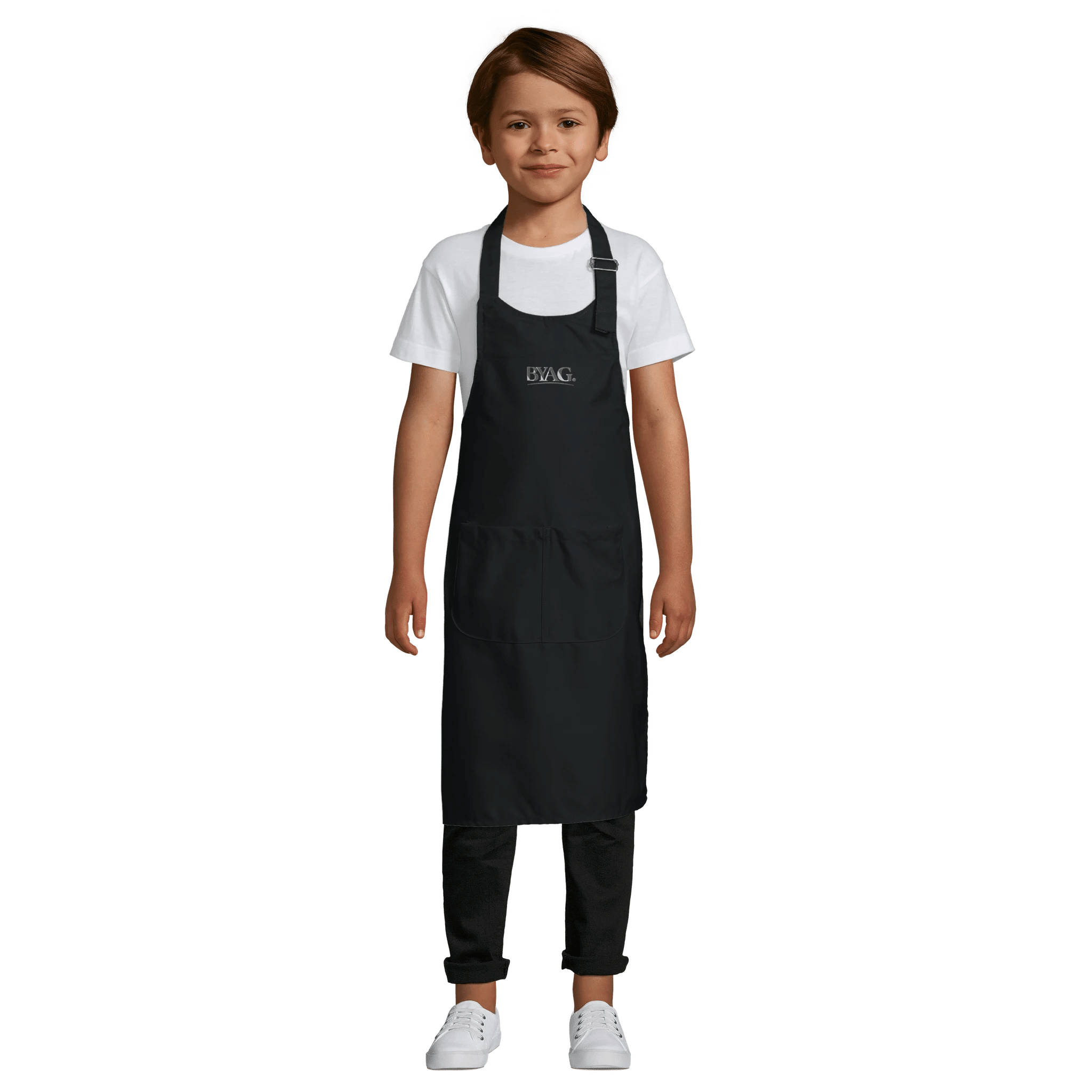 BYAG. Kids Apron with Pocket – Black von BYAG. | BYAG.