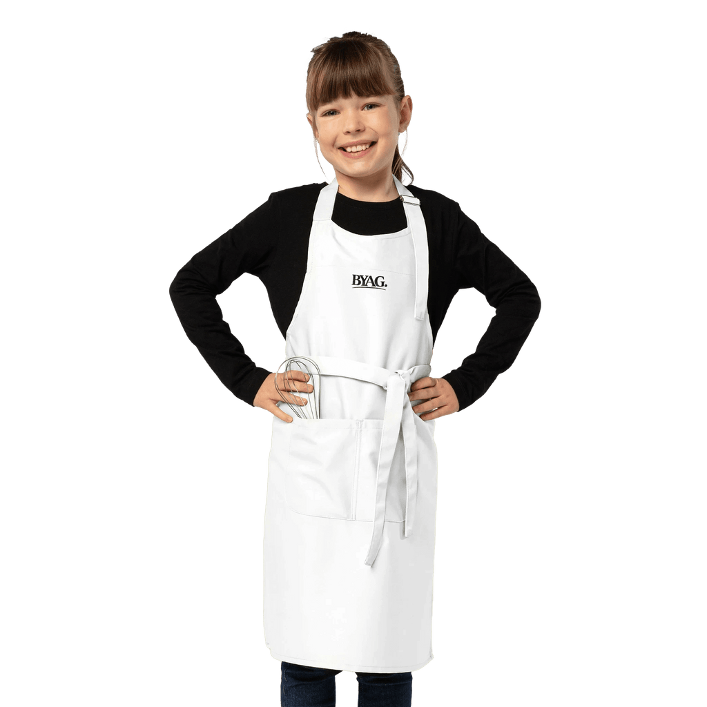 BYAG. Kids Apron with Pocket – White von BYAG. | BYAG.