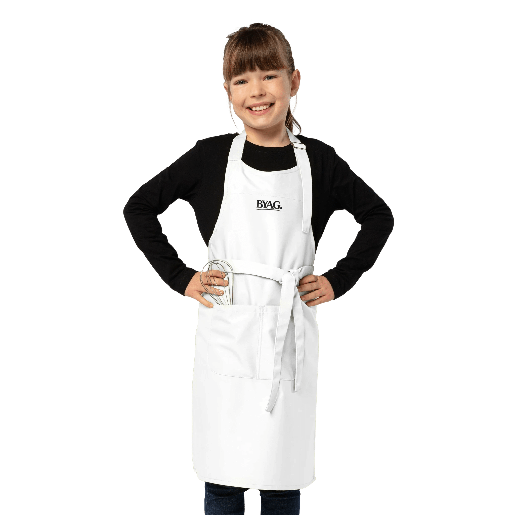 BYAG. Kids Apron with Pocket – White von BYAG. | BYAG.