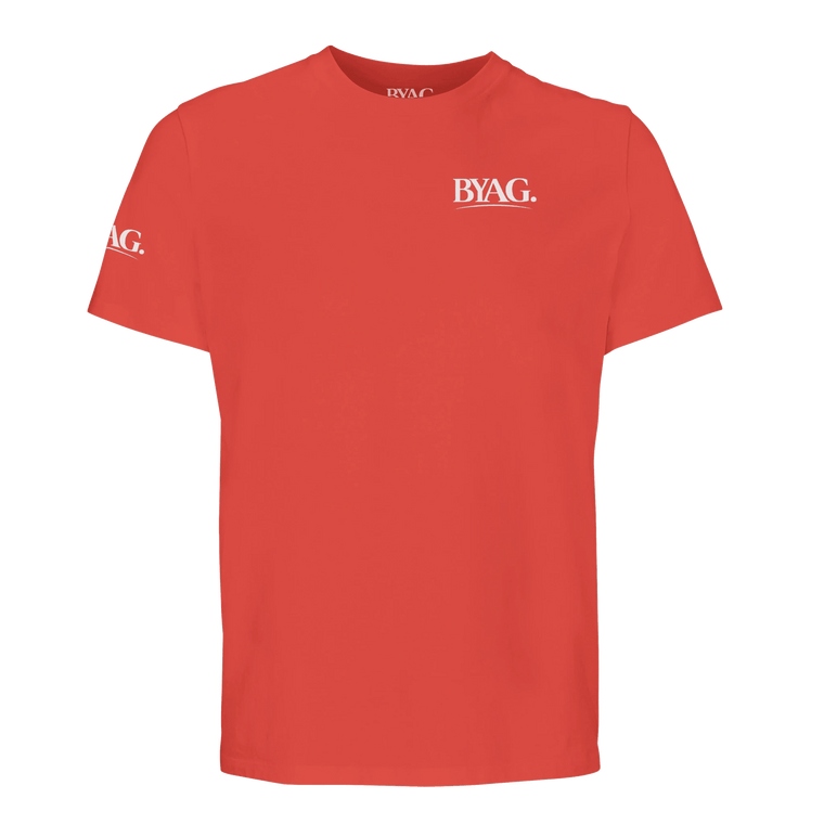 BYAG. Organic T-Shirt – Burnt Coral