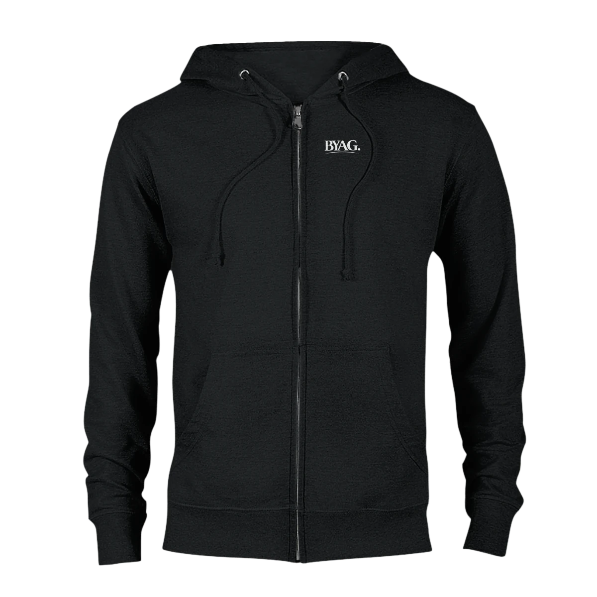 BYAG. Organic Zip Hoodie – Black von BYAG. | BYAG.