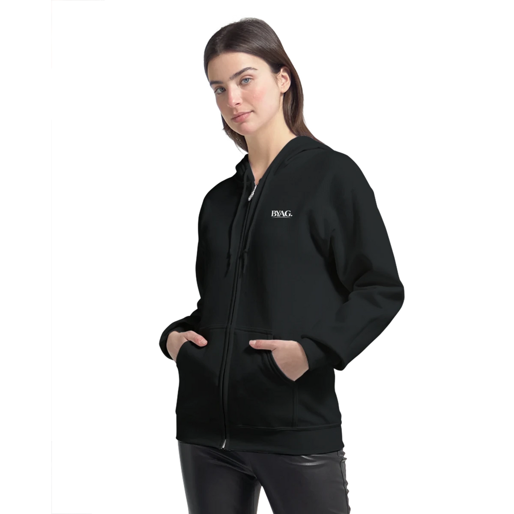 BYAG. Organic Zip Hoodie – Black von BYAG. | BYAG.