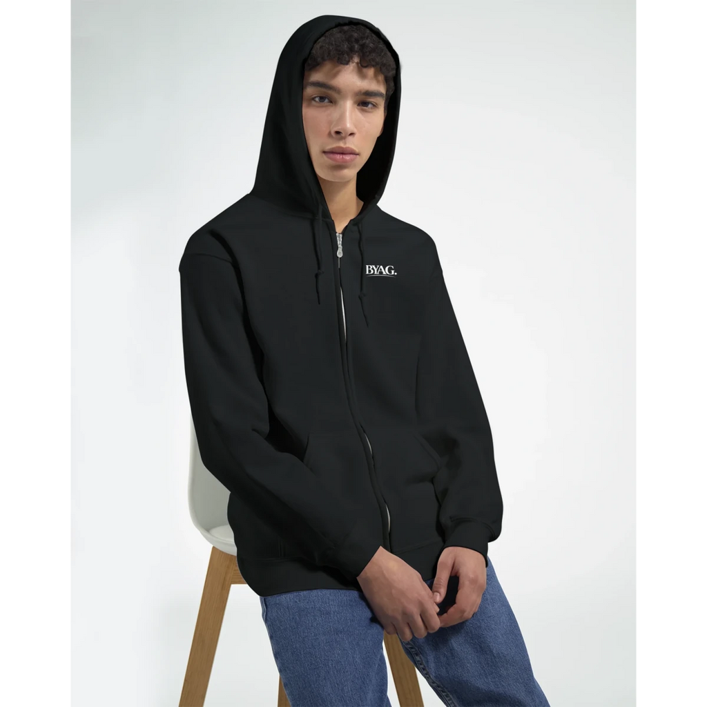 BYAG. Organic Zip Hoodie – Black von BYAG. | BYAG.