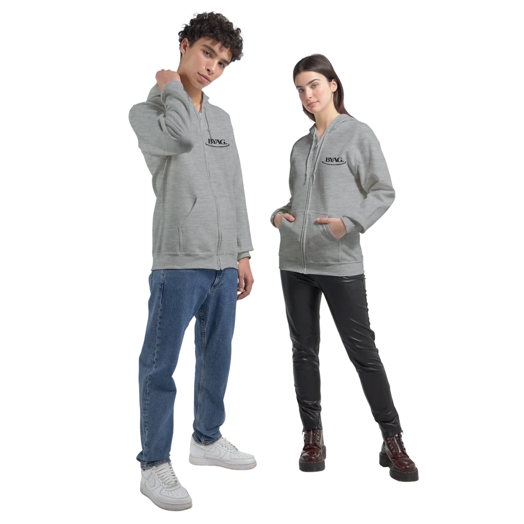 BYAG. Organic Zip Hoodie – Grey von BYAG. | BYAG.