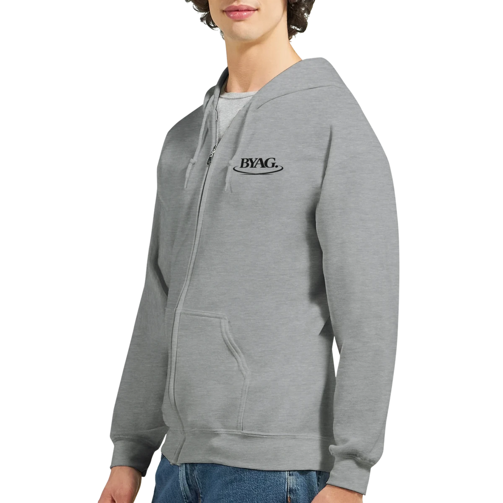 BYAG. Organic Zip Hoodie – Grey von BYAG. | BYAG.