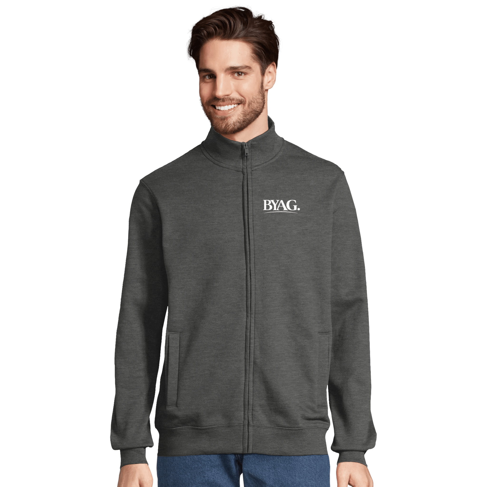 BYAG. Core Full Zip Hoodie – Grey von BYAG. | BYAG.