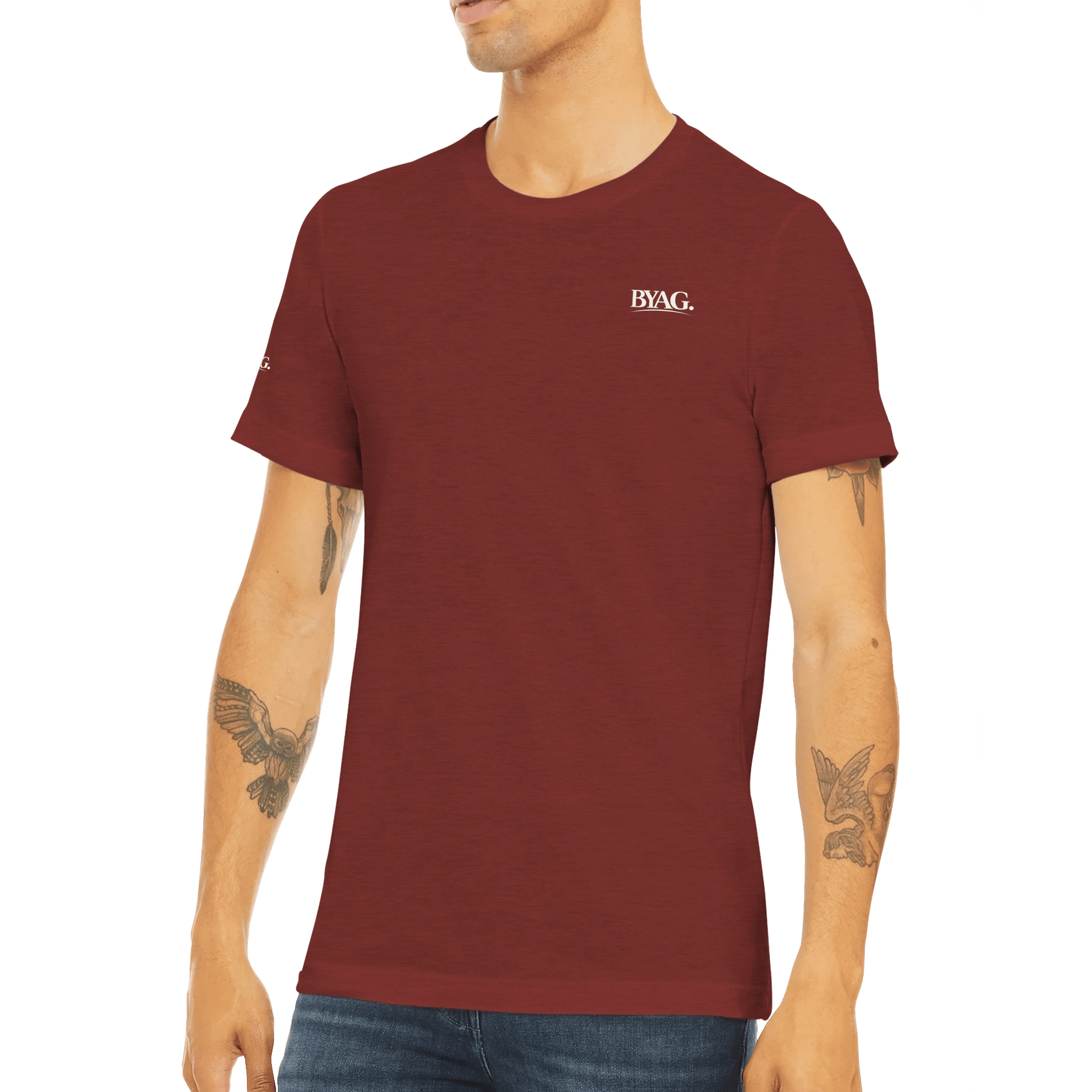 BYAG. Sport Triblend T-Shirt – Burgundy von BYAG. | BYAG.