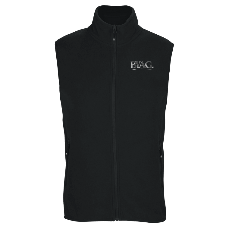 BYAG. Core Full Zip Vest – Black